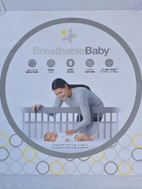 NWT BreathableBaby Classic Mesh Crib Liner